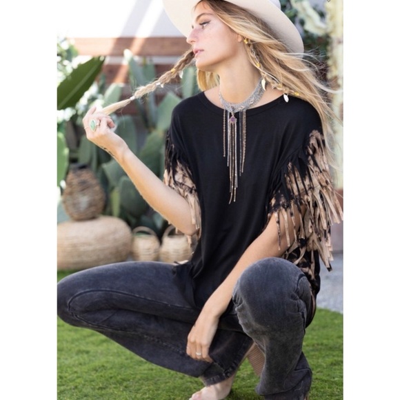 Blue Buttercup Cowboy Days Fringe Tee - Picture 2 of 5